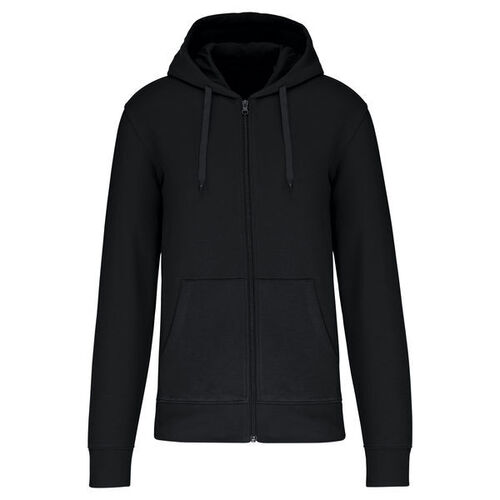 Sweat-shirt full zip &agrave; capuche K4030 BLACK