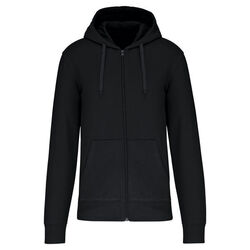 Sweat-shirt full zip &agrave; capuche K4030 BLACK