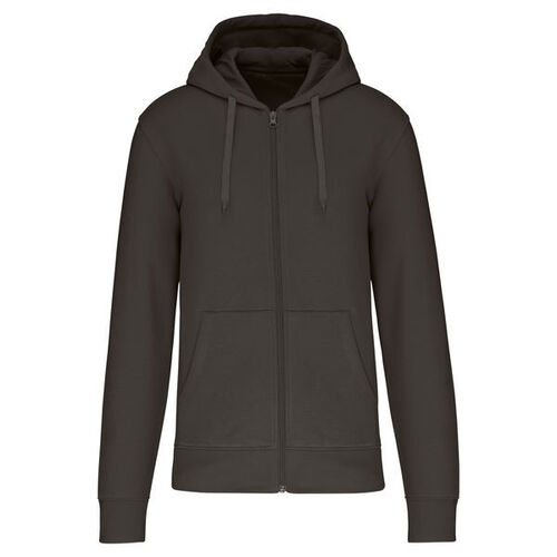Sweat-shirt full zip &agrave; capuche K4030 DARK GREY