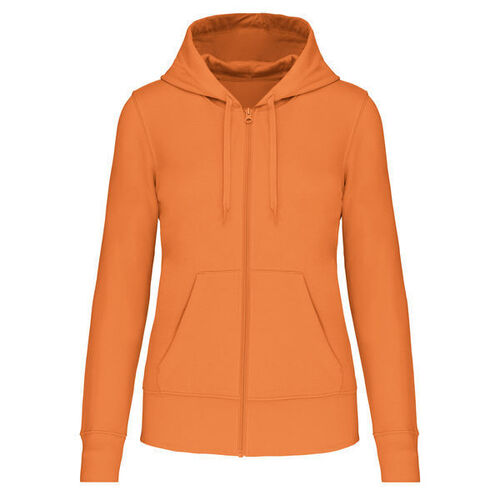 Sweat-shirt full zip &agrave; capuche K4031 LIGHT ORANGE