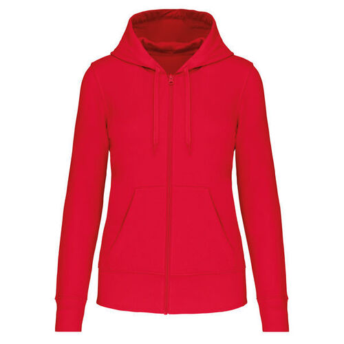 Sweat-shirt full zip &agrave; capuche K4031 RED