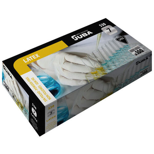 Gants chimie - Usage court LATEX NON POUDR&Eacute;S