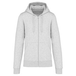Sweat-shirt full zip &agrave; capuche K4030 ASH HEATHER
