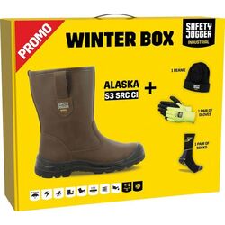 Box bottes fourr&eacute;es cuir + gants + chaussettes + bonnet Lons le Saunier
