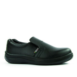 Mocassins de s&eacute;curit&eacute; femme EBANITE S2 SRA NOIR Lons le Saunier