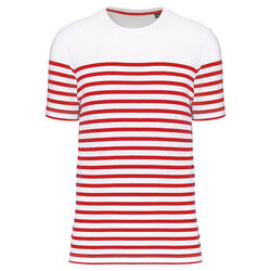 T-shirt Marini&egrave;re bio K3033 NAVY/WHITE STRIPES Lons le Saunier