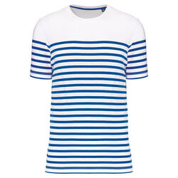T-shirt Marini&egrave;re bio K3033 NAVY/WHITE STRIPES Lons le Saunier
