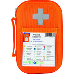 Trousse secours fluo ARTISAN 2/4 PERSONNES Lons le Saunier