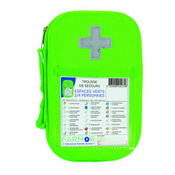 Trousse secours fluo ESPACES VERTS Lons le Saunier